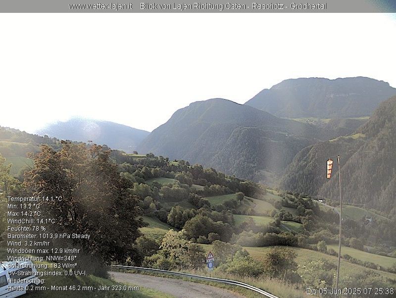 immagine della webcam nei dintorni di Renon: webcam Laion