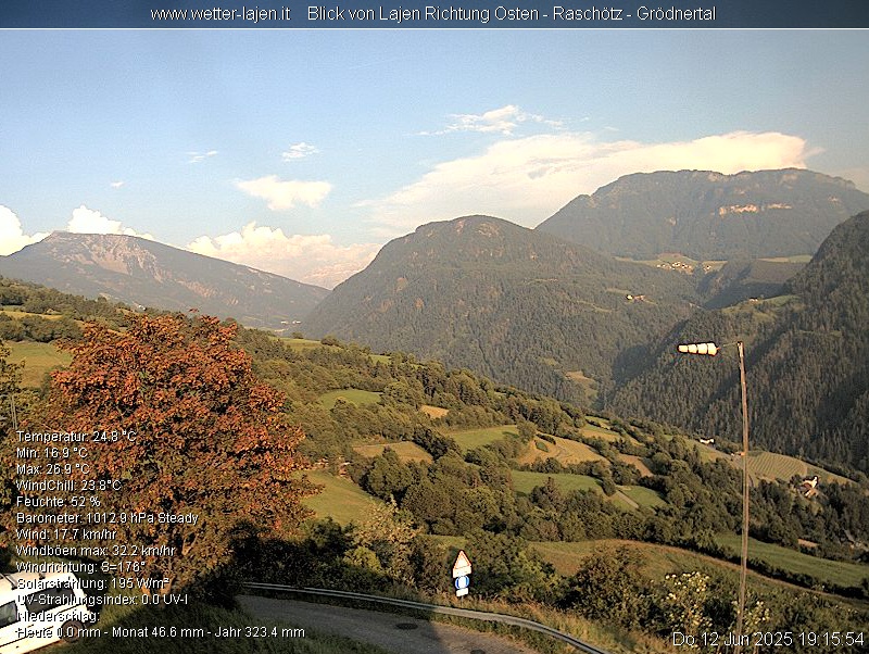 immagine della webcam nei dintorni di Altopiano di Renon: webcam Laion