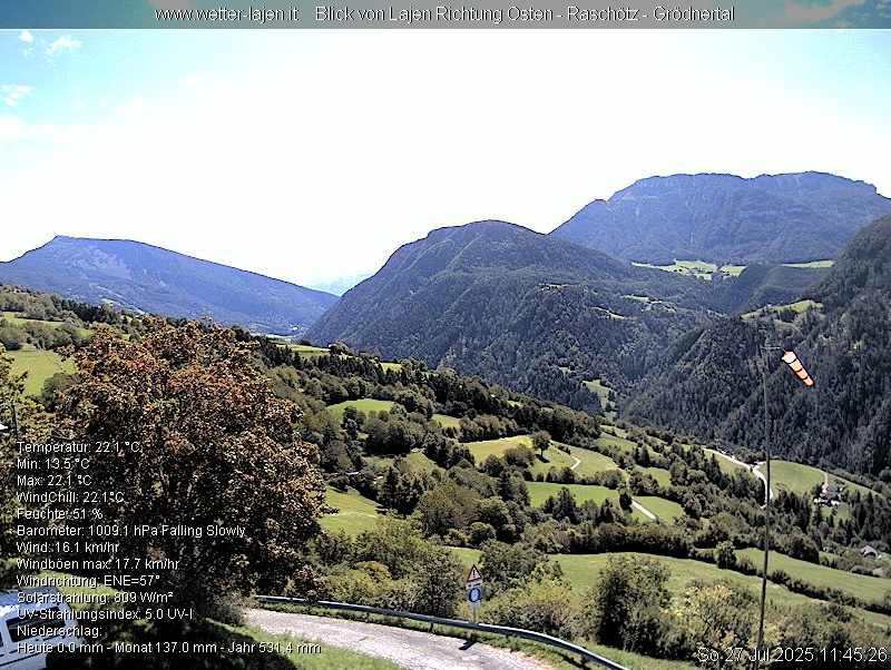 immagine della webcam nei dintorni di Barbiano: webcam Laion