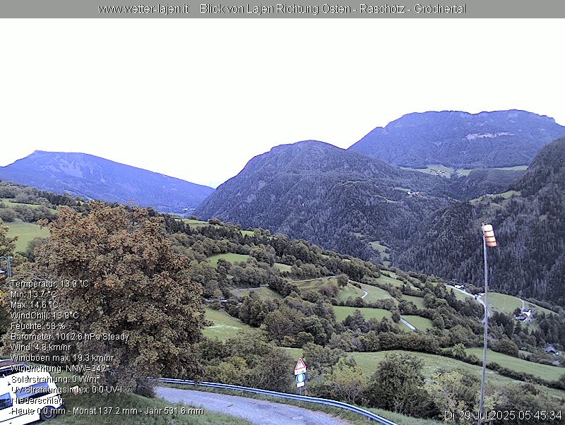 immagine della webcam nei dintorni di Rio di Pusteria: webcam Laion