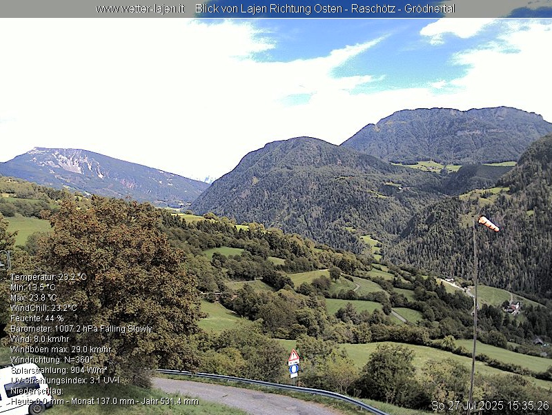 immagine della webcam nei dintorni di Rodengo: webcam Laion