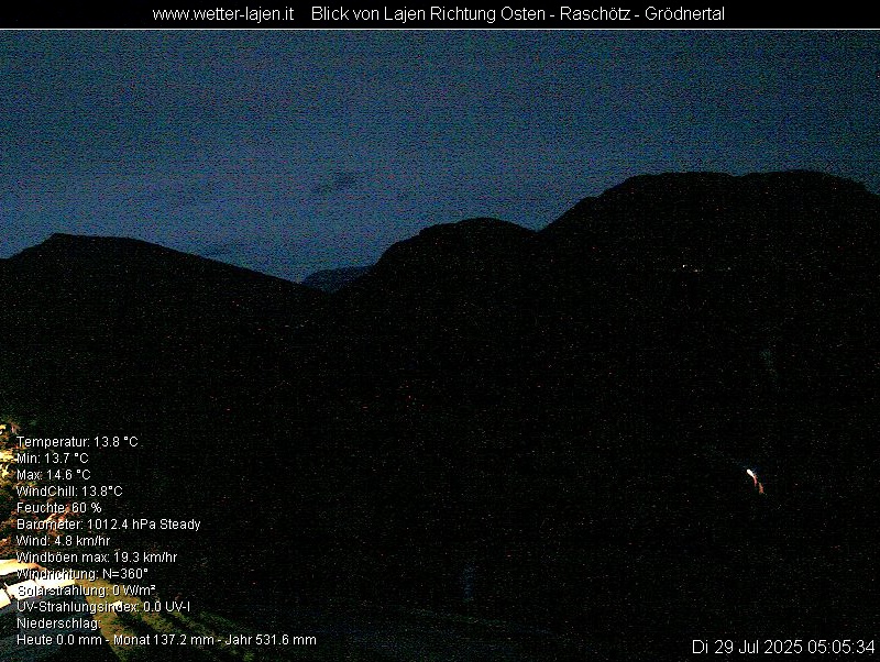 immagine della webcam nei dintorni di Altopiano di Vezzena: webcam Laion