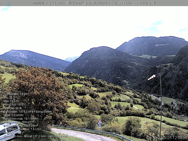 immagine della webcam nei dintorni di Castelrotto: webcam Laion