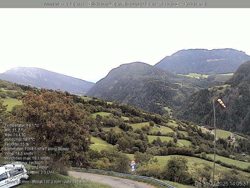 immagine della webcam nei dintorni di Funes: webcam Laion