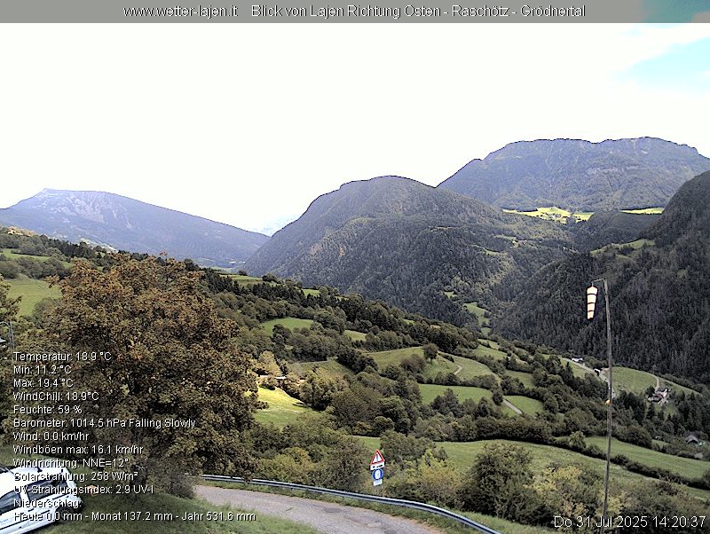 immagine della webcam nei dintorni di Ortisei: webcam Laion