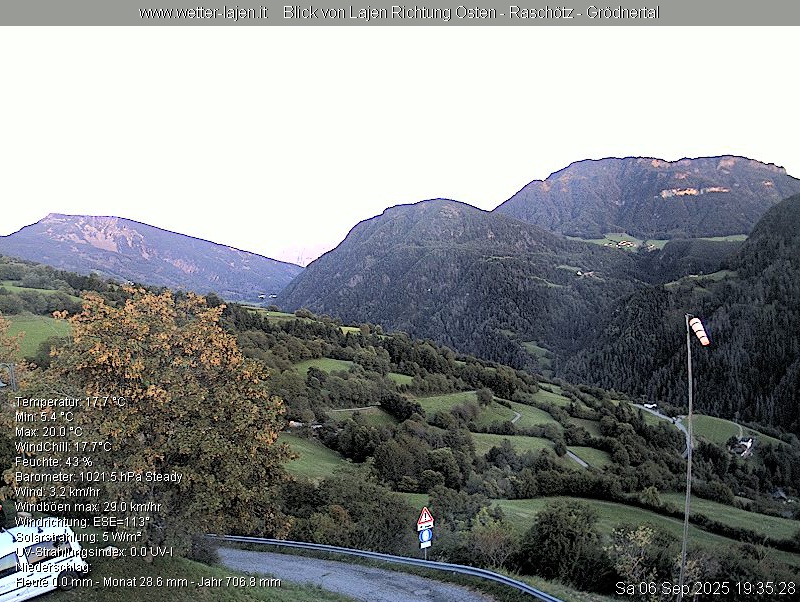 immagine della webcam nei dintorni di Renon: webcam Laion