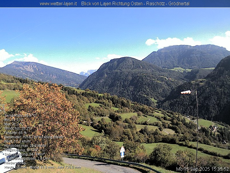 immagine della webcam nei dintorni di Altopiano di Vezzena: webcam Laion