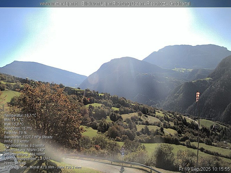 immagine della webcam nei dintorni di Rio di Pusteria: webcam Laion